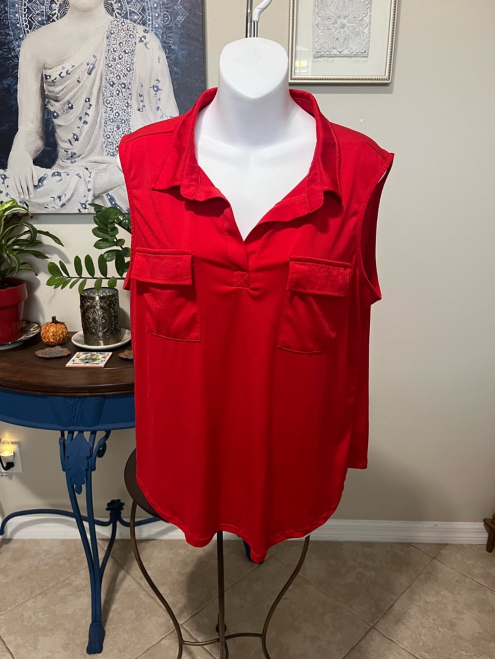 Cure Petites Red Tank Top - PXL - Petite XL